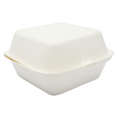 Clamshell Bagasse Takeaway Burger Box 6inch
